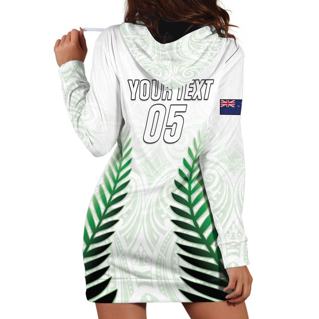 Custom New Zealand Fern Football Hoodie Dress Simple Style