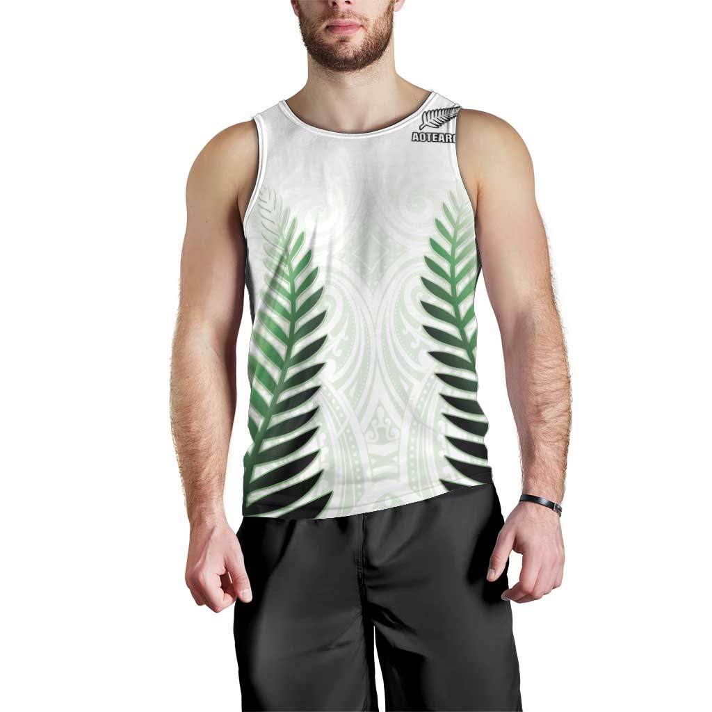Custom New Zealand Fern Football Men Tank Top Simple Style LT05 - Polynesian Pride