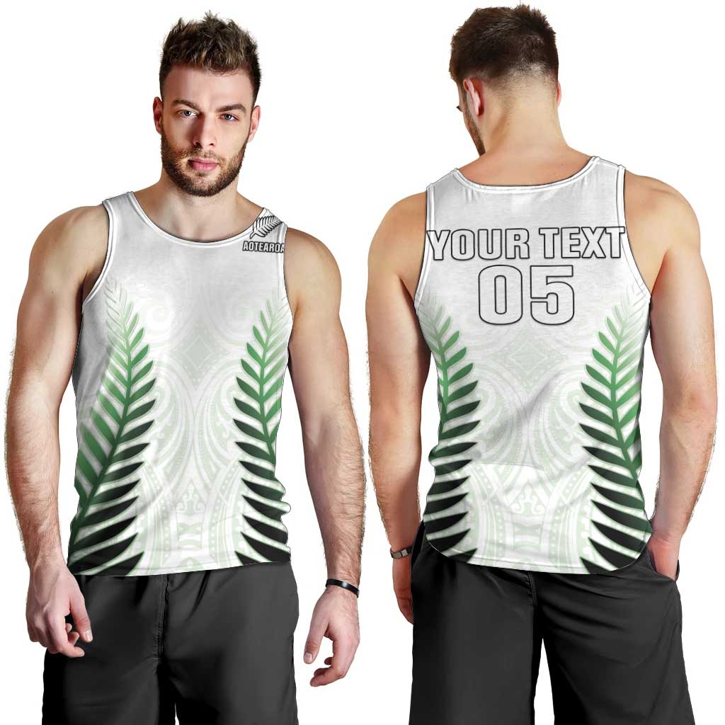 Custom New Zealand Fern Football Men Tank Top Simple Style LT05 - Polynesian Pride