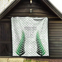 Custom New Zealand Fern Football Quilt Simple Style