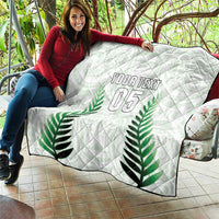 Custom New Zealand Fern Football Quilt Simple Style