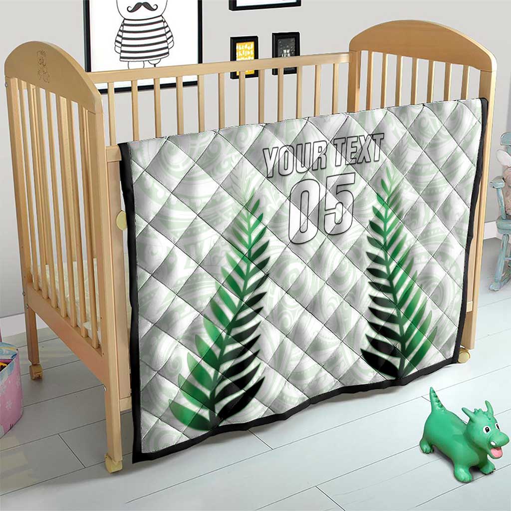 Custom New Zealand Fern Football Quilt Simple Style