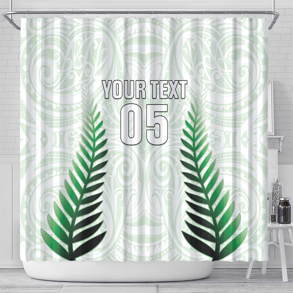 Custom New Zealand Fern Football Shower Curtain Simple Style