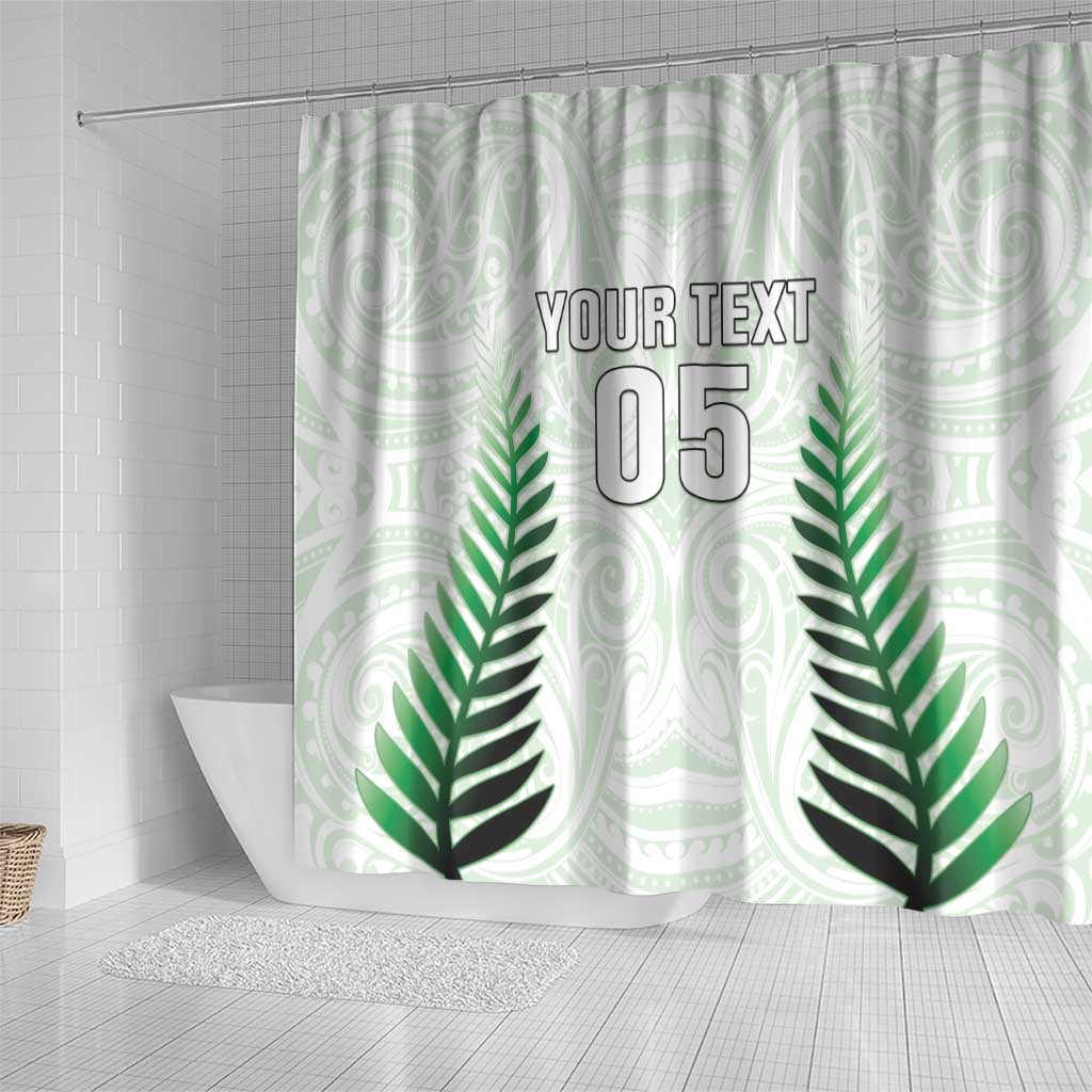 Custom New Zealand Fern Football Shower Curtain Simple Style