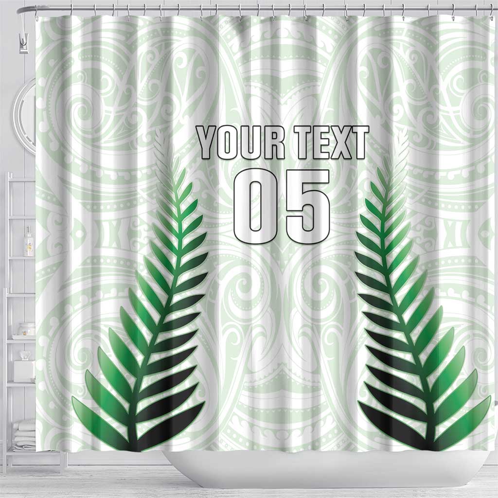 Custom New Zealand Fern Football Shower Curtain Simple Style