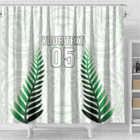 Custom New Zealand Fern Football Shower Curtain Simple Style