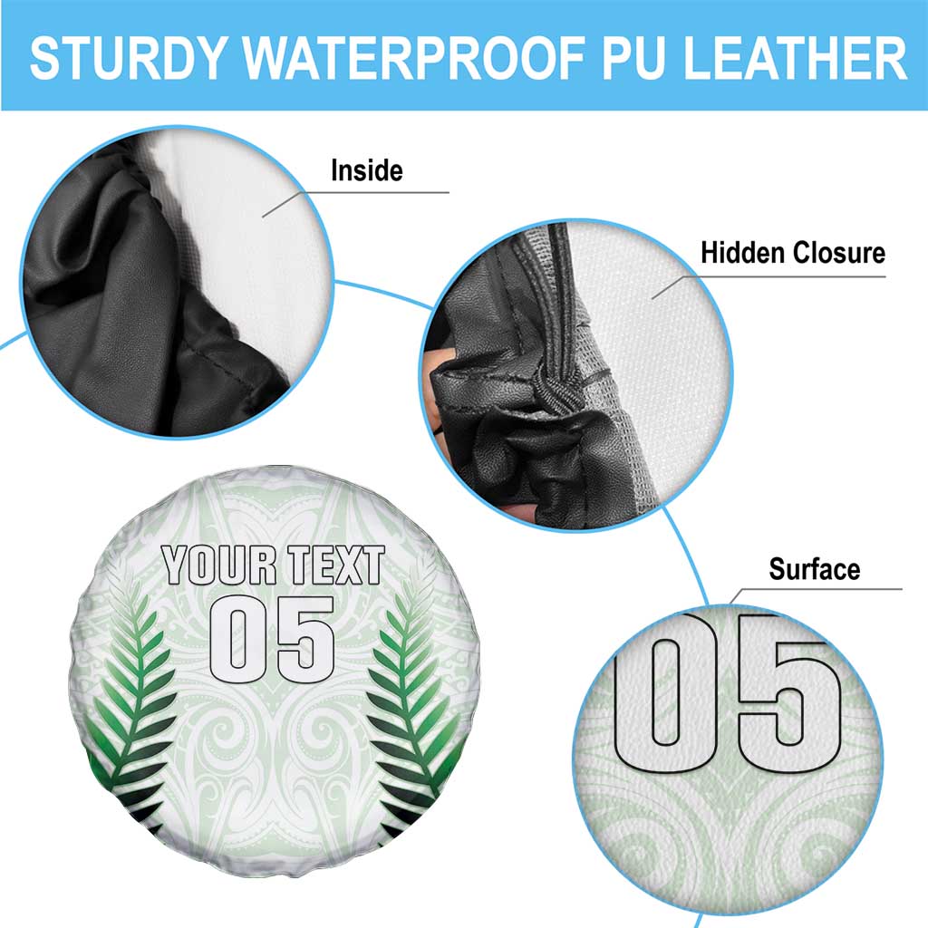 Custom New Zealand Fern Football Spare Tire Cover Simple Style