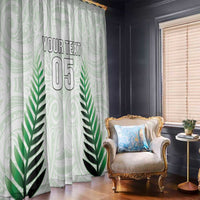 Custom New Zealand Fern Football Window Curtain Simple Style LT05 - Polynesian Pride