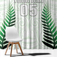 Custom New Zealand Fern Football Window Curtain Simple Style LT05 - Polynesian Pride