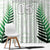 Custom New Zealand Fern Football Window Curtain Simple Style