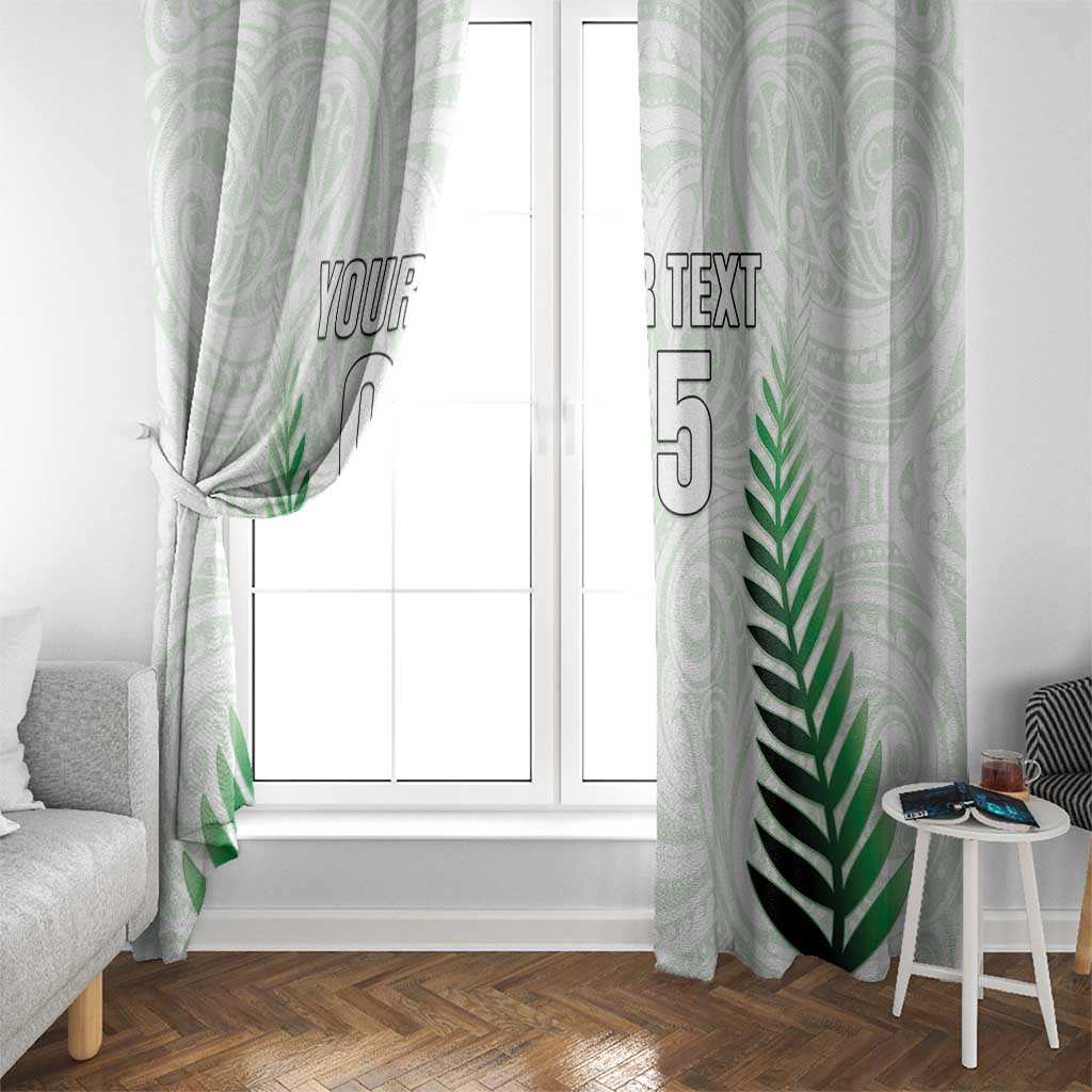 Custom New Zealand Fern Football Window Curtain Simple Style LT05 - Polynesian Pride