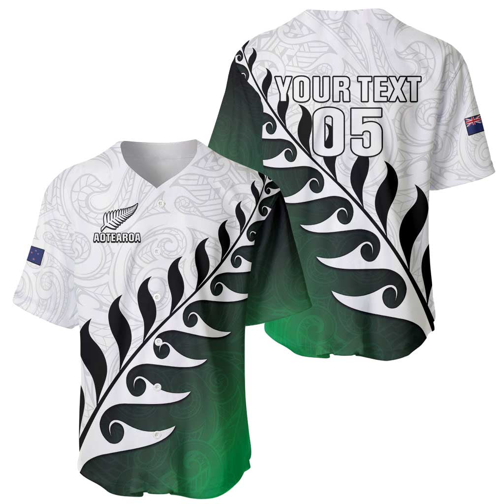 Custom New Zealand Football Baseball Jersey Go Aotearoa