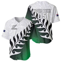 Custom New Zealand Football Baseball Jersey Go Aotearoa