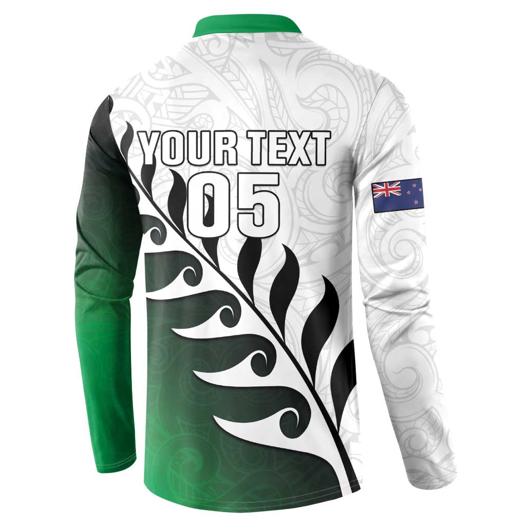 Custom New Zealand Football Button Sweatshirt Go Aotearoa LT05 - Polynesian Pride