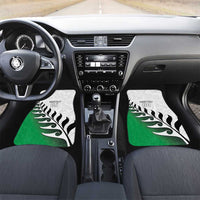 New Zealand Football Car Mats Go Aotearoa LT05 Set 2pcs - Front Green - Polynesian Pride