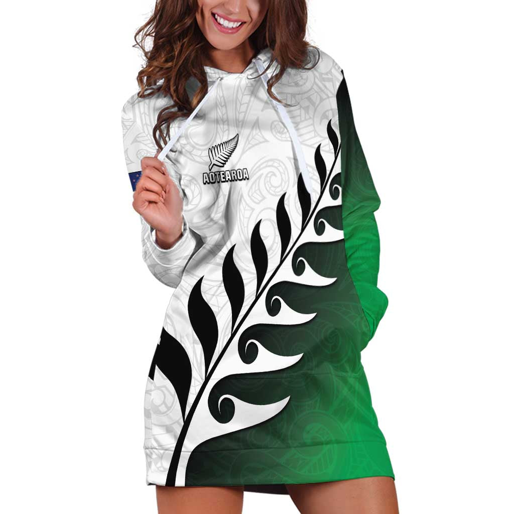 Custom New Zealand Football Hoodie Dress Go Aotearoa