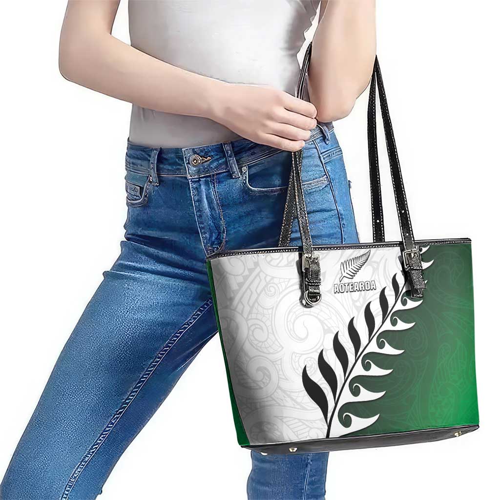 New Zealand Football Leather Tote Bag Go Aotearoa