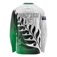 Custom New Zealand Football Long Sleeve Shirt Go Aotearoa LT05 - Polynesian Pride