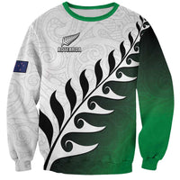 Custom New Zealand Football Sweatshirt Go Aotearoa LT05 Unisex Green - Polynesian Pride