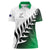 Custom New Zealand Football Women Polo Shirt Go Aotearoa