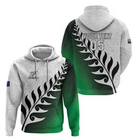 Custom New Zealand Football Zip Hoodie Go Aotearoa
