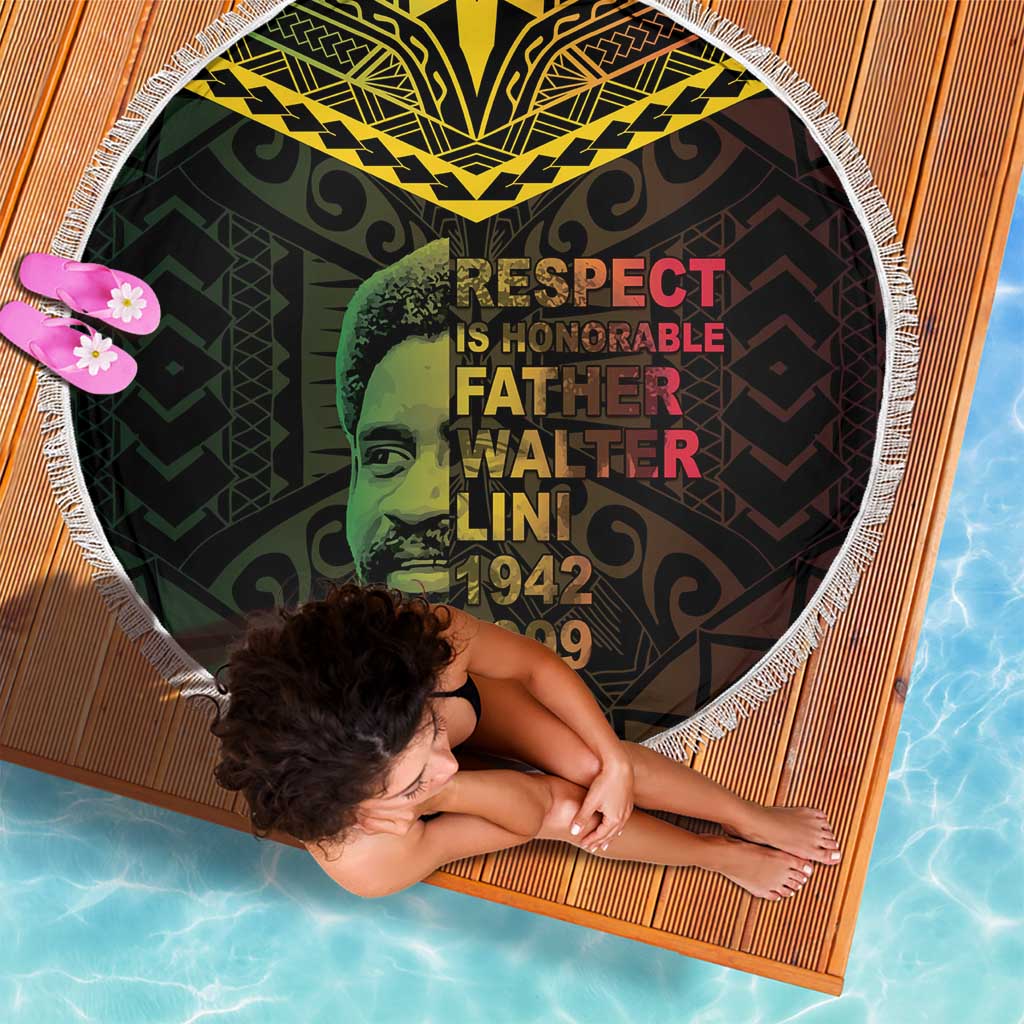 Happy Vanuatu Father Lini Day Beach Blanket LT05 - Polynesian Pride