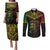 Happy Vanuatu Father Lini Day Couples Matching Puletasi and Long Sleeve Button Shirt