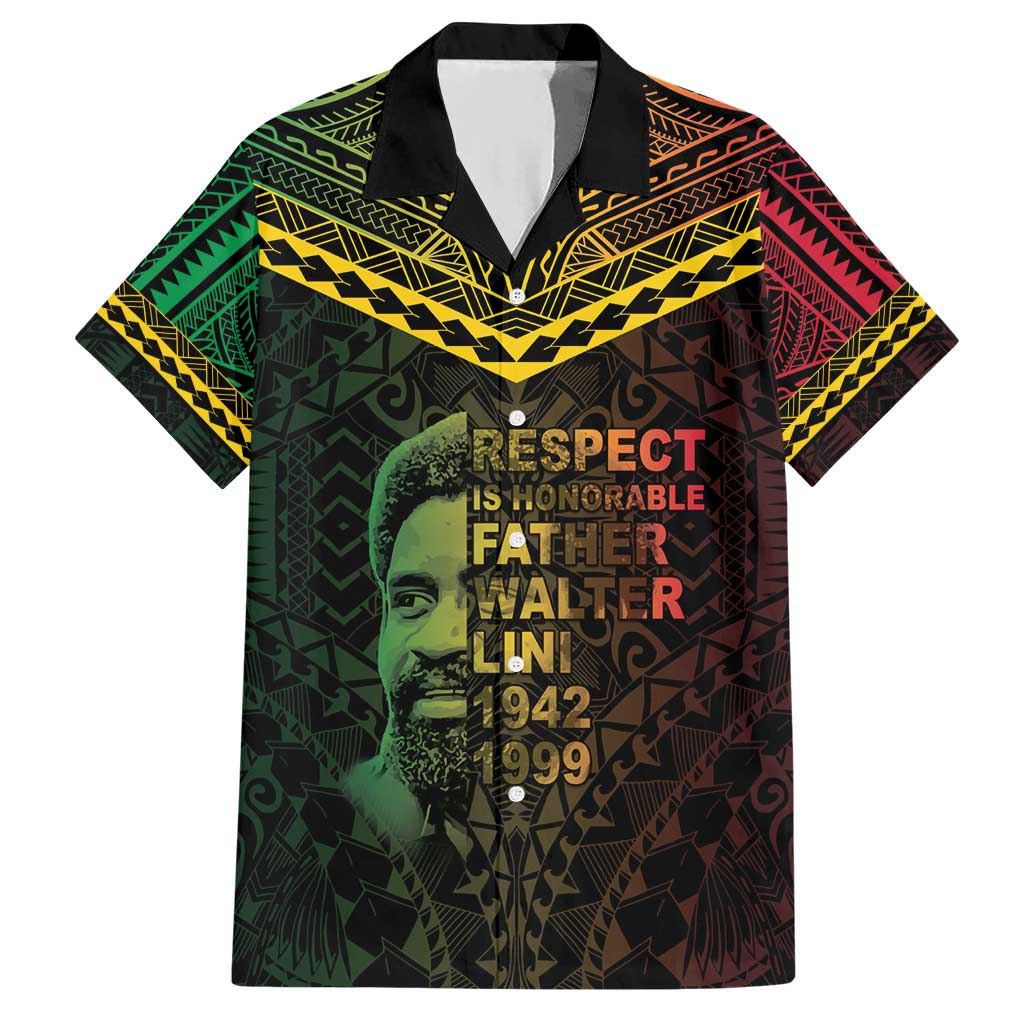 Happy Vanuatu Father Lini Day Hawaiian Shirt LT05 Black - Polynesian Pride