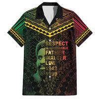 Happy Vanuatu Father Lini Day Hawaiian Shirt LT05 Black - Polynesian Pride