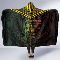 Happy Vanuatu Father Lini Day Hooded Blanket LT05 One Size Black - Polynesian Pride