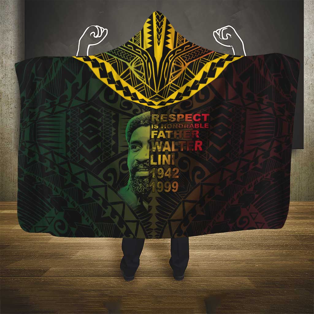 Happy Vanuatu Father Lini Day Hooded Blanket LT05 - Polynesian Pride