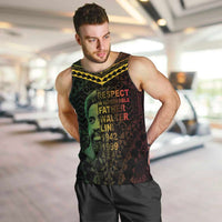Happy Vanuatu Father Lini Day Men Tank Top LT05 Black - Polynesian Pride