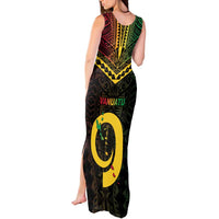 Happy Vanuatu Father Lini Day Tank Maxi Dress LT05 - Polynesian Pride