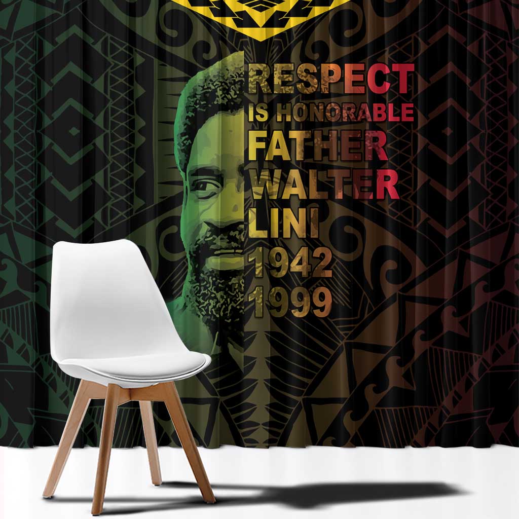 Happy Vanuatu Father Lini Day Window Curtain LT05 - Polynesian Pride