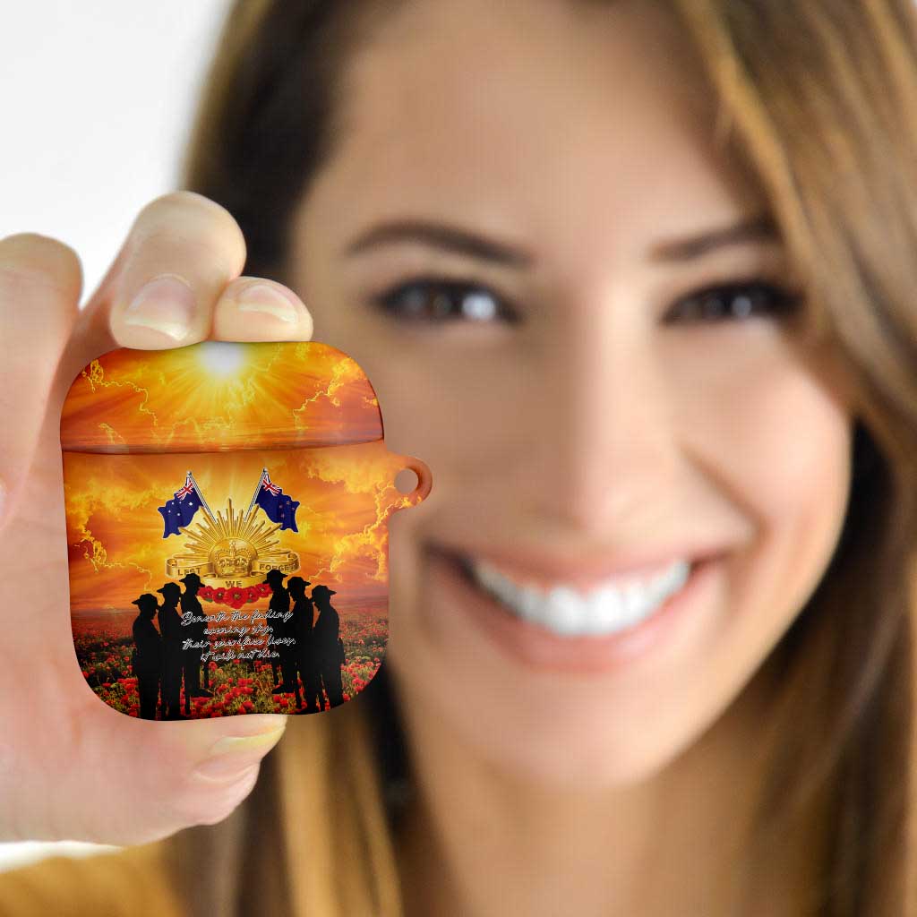 ANZAC Day AirPods Case Remembrance Tribute Soldiers And Poppy Field LT05 - Polynesian Pride
