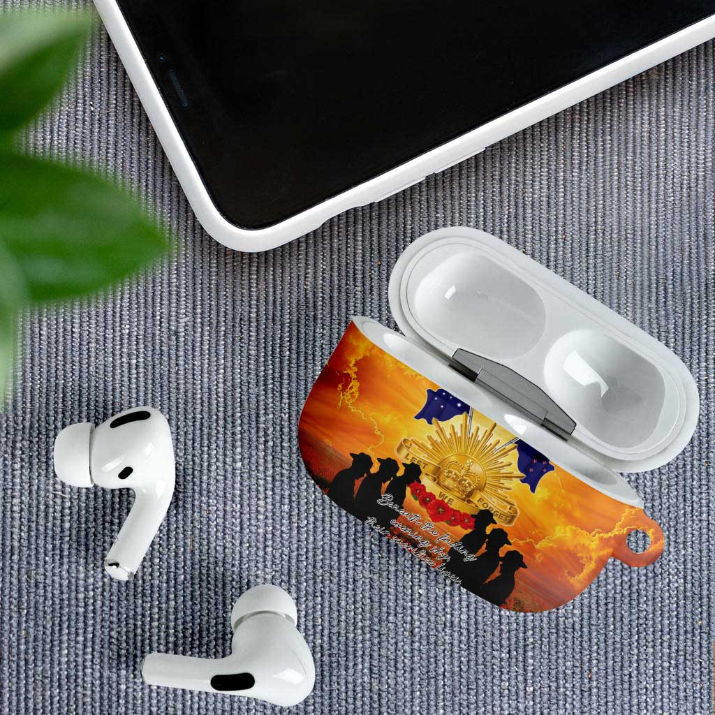 ANZAC Day AirPods Case Remembrance Tribute Soldiers And Poppy Field LT05 - Polynesian Pride