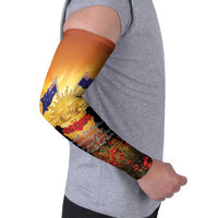 ANZAC Day Arm Sleeves Remembrance Tribute Soldiers And Poppy Field LT05 - Polynesian Pride