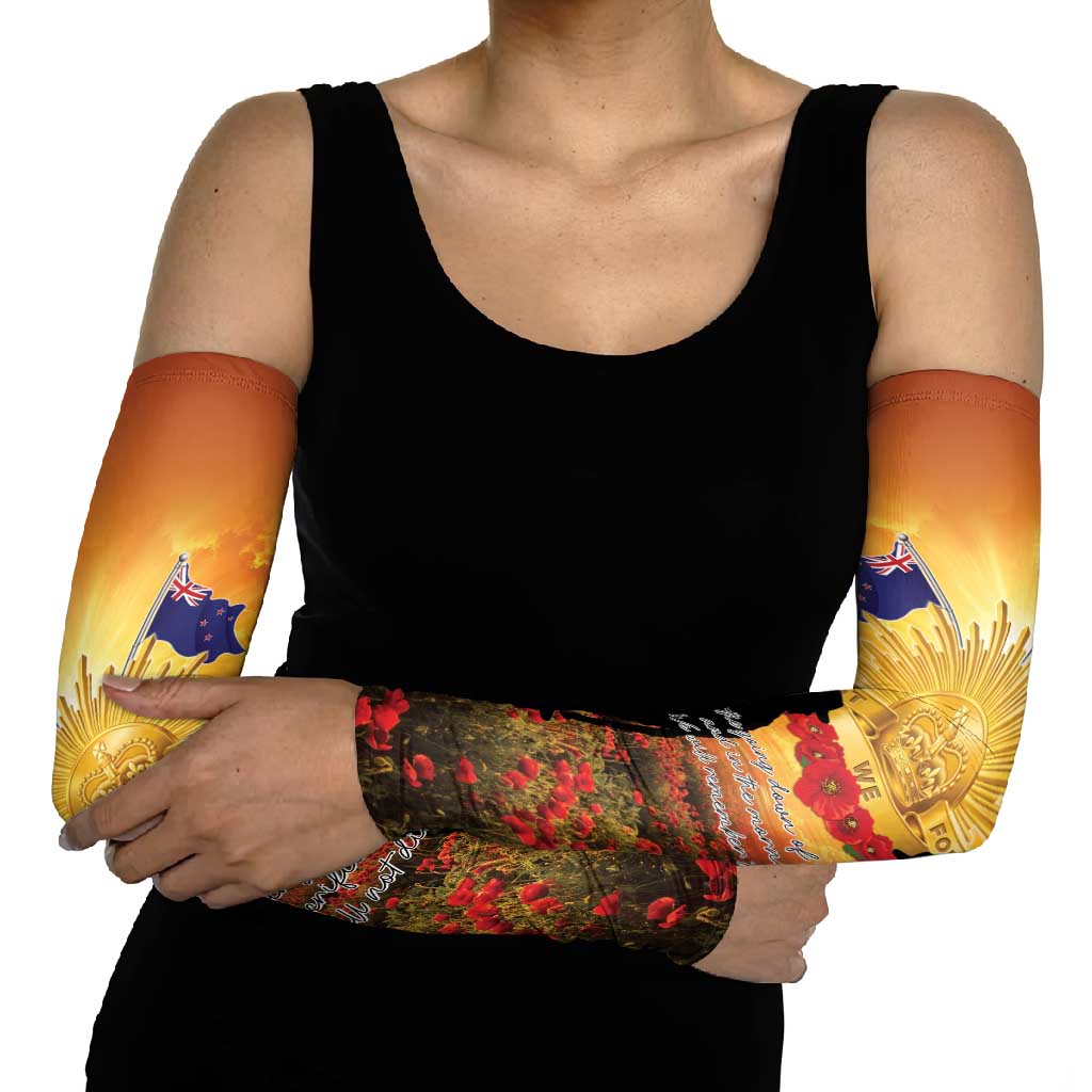 ANZAC Day Arm Sleeves Remembrance Tribute Soldiers And Poppy Field LT05 - Polynesian Pride