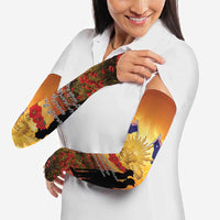 ANZAC Day Arm Sleeves Remembrance Tribute Soldiers And Poppy Field LT05 - Polynesian Pride