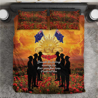 ANZAC Day Bedding Set Remembrance Tribute Soldiers And Poppy Field