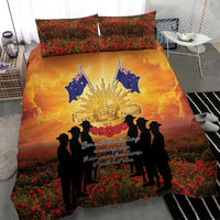 ANZAC Day Bedding Set Remembrance Tribute Soldiers And Poppy Field