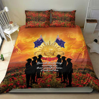 ANZAC Day Bedding Set Remembrance Tribute Soldiers And Poppy Field