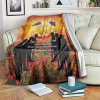 ANZAC Day Blanket Remembrance Tribute Soldiers And Poppy Field LT05 Orange - Polynesian Pride