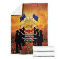 ANZAC Day Blanket Remembrance Tribute Soldiers And Poppy Field LT05 - Polynesian Pride
