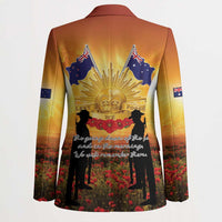 ANZAC Day Blazer Remembrance Tribute Soldiers And Poppy Field LT05 - Polynesian Pride