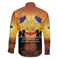 ANZAC Day Family Matching Tank Maxi Dress and Hawaiian Shirt Remembrance Tribute Soldiers And Poppy Field