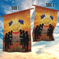ANZAC Day Garden Flag Remembrance Tribute Soldiers And Poppy Field LT05 - Polynesian Pride