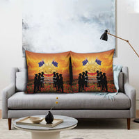 ANZAC Day Pillow Cover Remembrance Tribute Soldiers And Poppy Field LT05 - Polynesian Pride