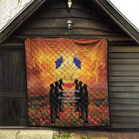 ANZAC Day Quilt Remembrance Tribute Soldiers And Poppy Field LT05 - Polynesian Pride