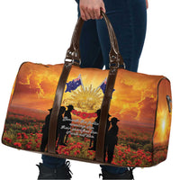 ANZAC Day Travel Bag Remembrance Tribute Soldiers And Poppy Field